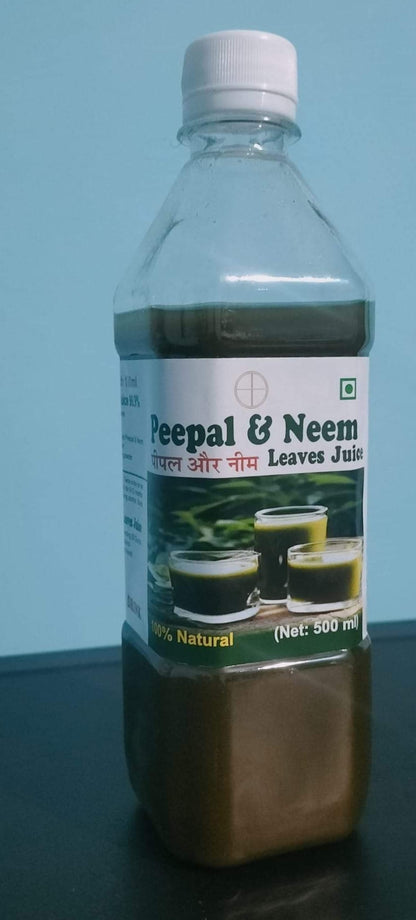 srihari freshly prepared Peepal Neem leaf juice for kidney health